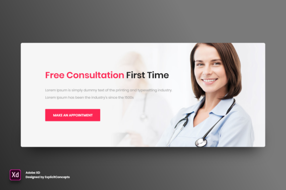 Call to Action Medical: Adobe XD Design