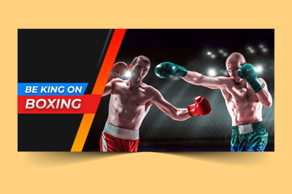 Elevating Your Fight Night Promotion with a Professional Boxing Sports Banner Design Template