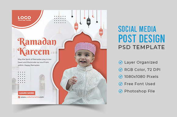 Evaluating the Ramadan Kid Social Media Post Banner PSD Template
