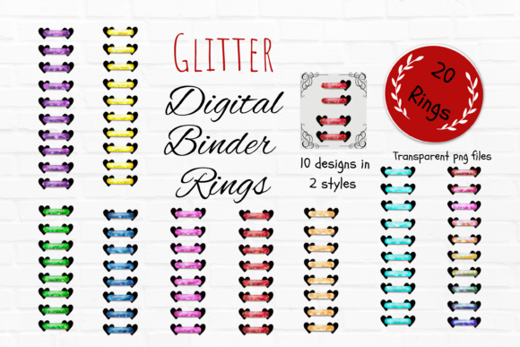 Glitter Digital Planner Binder Ring Coil: Elevating Your DIY Digital Planning