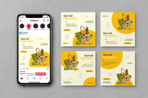 Mastering Visual Appeal with a Food Social Media Instagram Post Template
