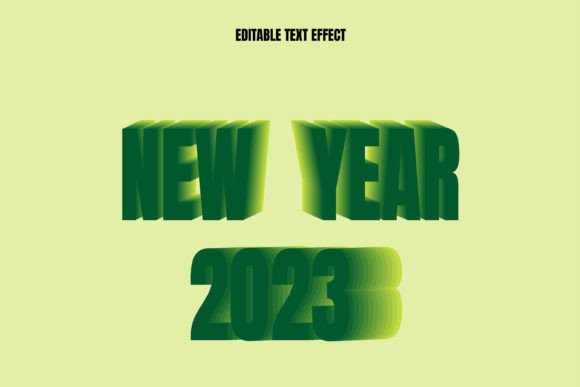 New Year 2023 Editable Text Effects