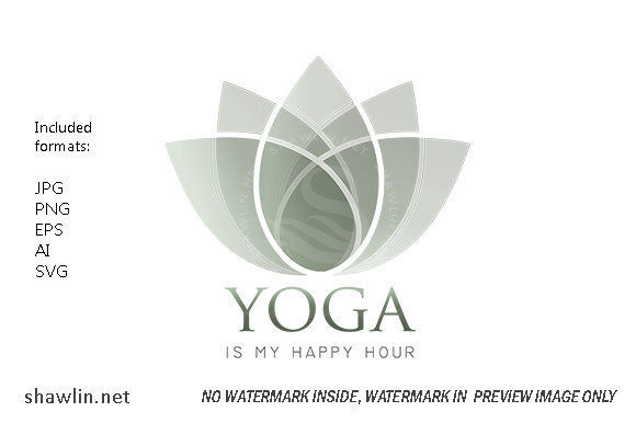 Oriental Lotus Yoga Short Quotes: Design Assets