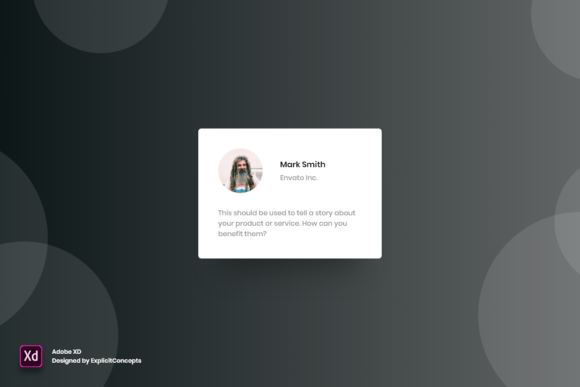 Testimonial Vol 06: Adobe XD Layout Guide